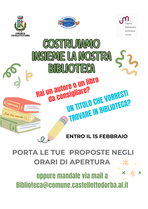 Costruiamo insieme la nostra biblioteca