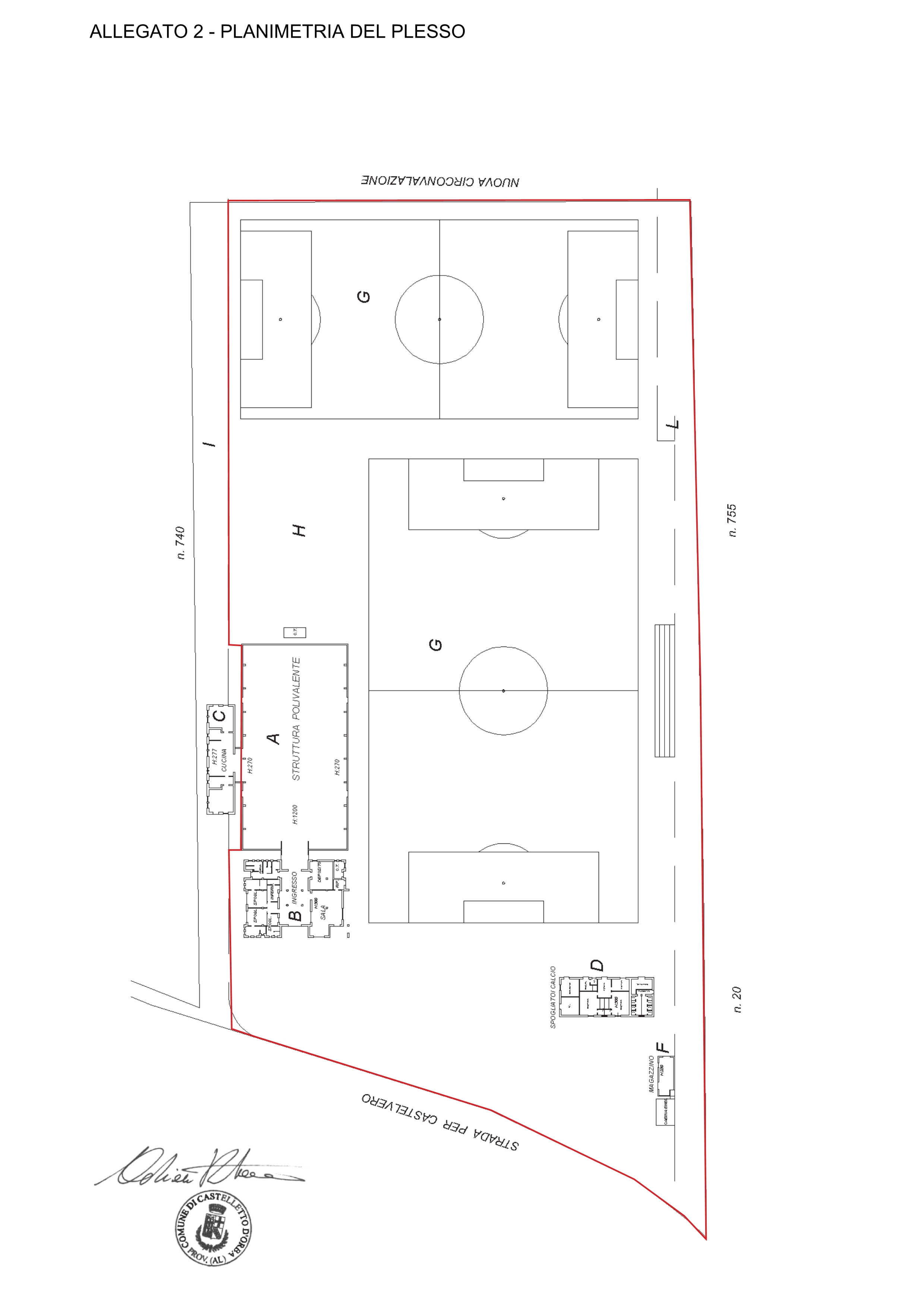 AVVISO PUBBLICO per la gestione del plesso sportivo comunale di Castelvero